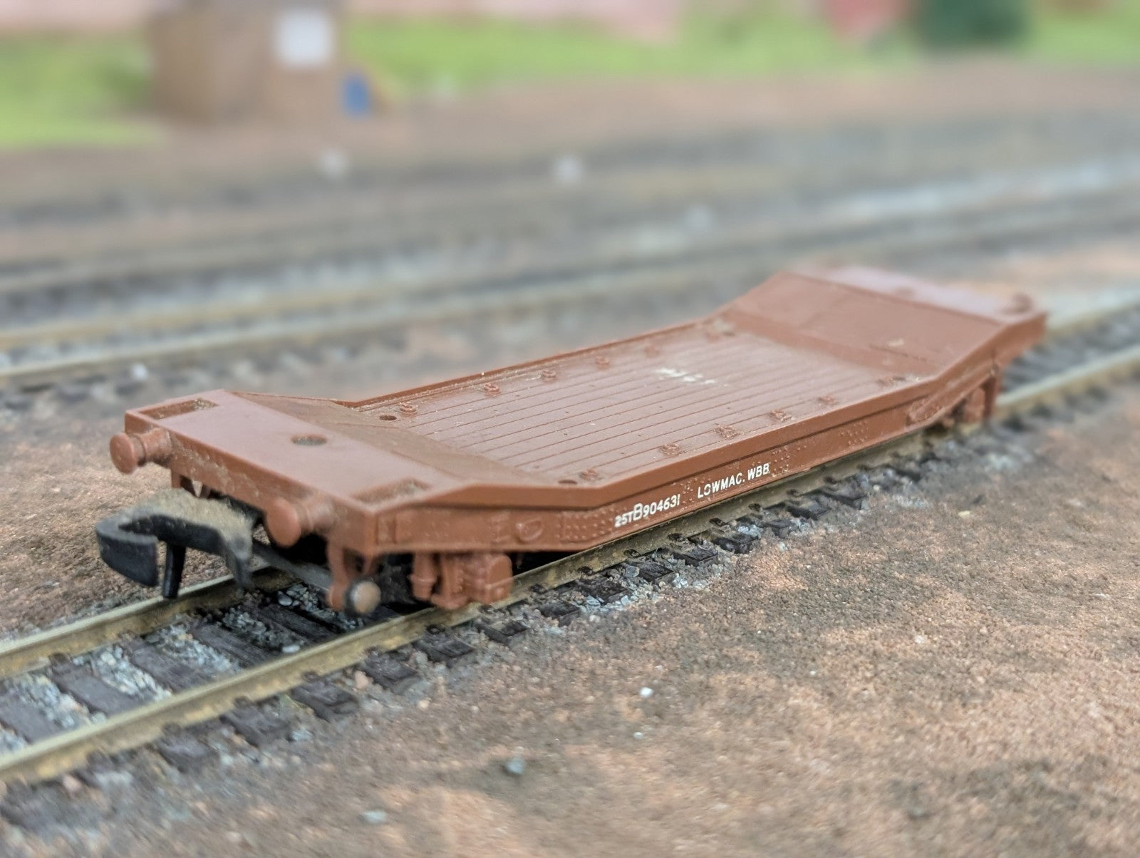 Hornby Dublo 00 Gauge 4652 Machine Wagon Lowmac Goods Wagon