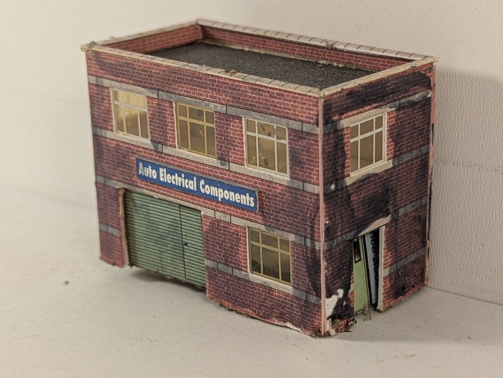 Metcalfe N Gauge Small Factory Building Red Brick PO283
