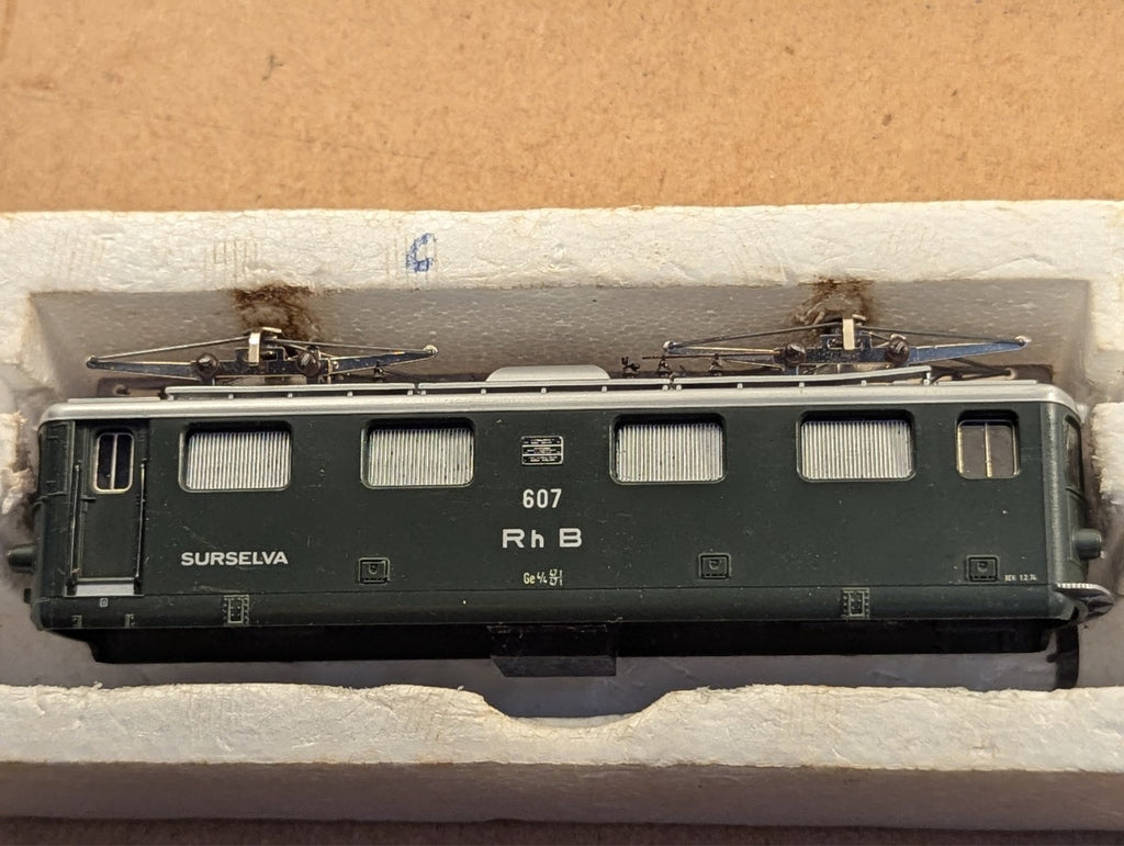 Bemo 1250 RhB Electric Locomotive Body Shell HOm Gauge - Boxed - Spares/Repairs