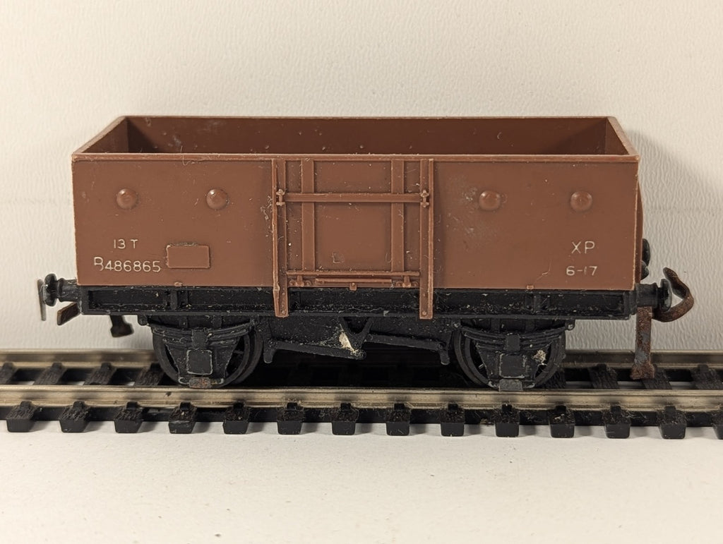 Hornby Dublo OO Gauge 13 Ton Coal Wagon Goods Wagon B486865 BR Brown 4635