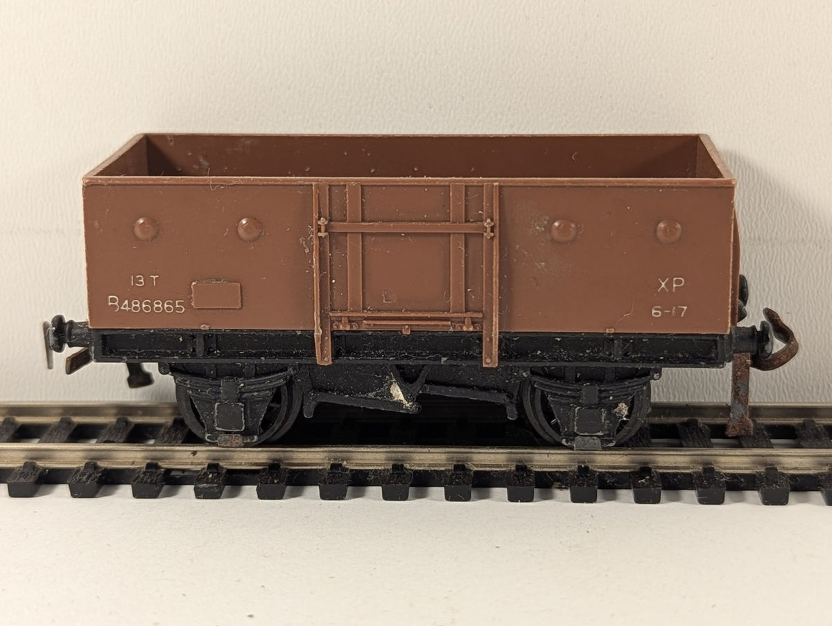 Hornby Dublo OO Gauge 13 Ton Coal Wagon Goods Wagon B486865 BR Brown 4635