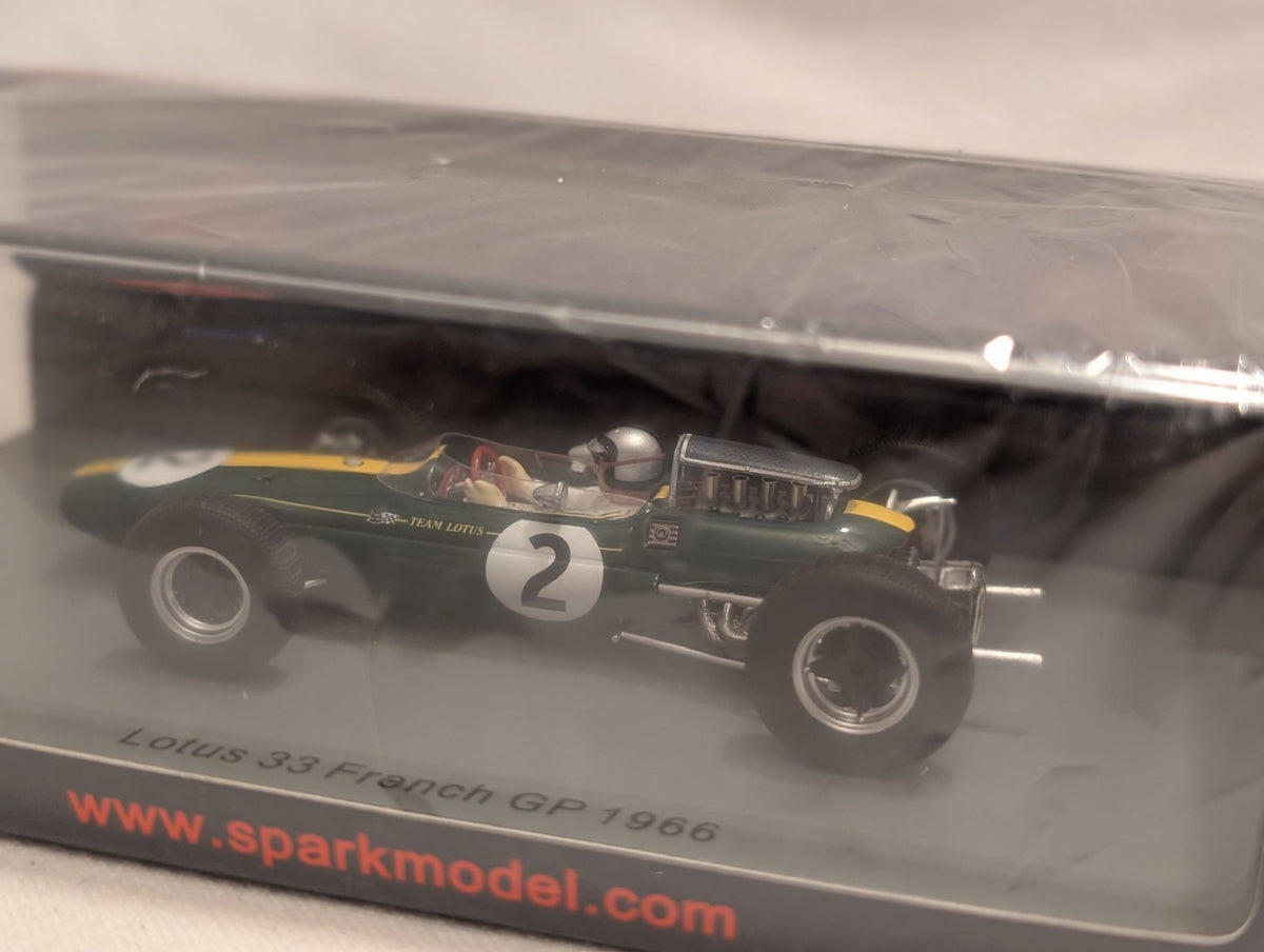 Spark 1:43 Lotus 33 French GP 1966 Pedro Rodriguez Die-cast Model Car 2