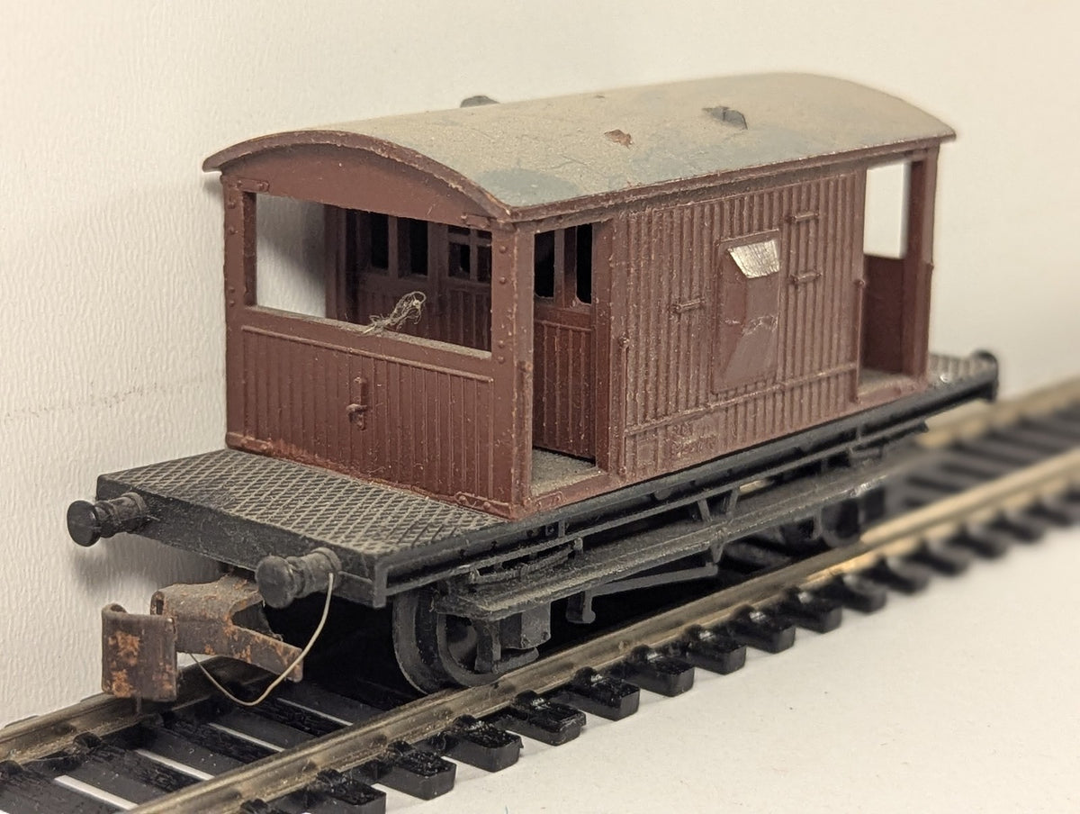 Jouef for Playcraft HO Scale BR 20 Ton Goods Brake Van Wagons B950718 BR Bauxite