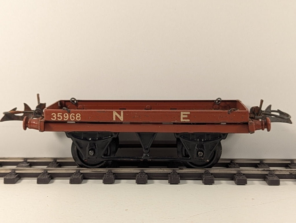 Hornby O Gauge Tinplate NE Flat Wagon
