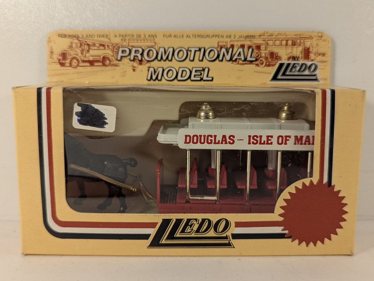 Lledo Douglas ~ Isle of Man Horse Tram Die-cast Model 46 Red / White