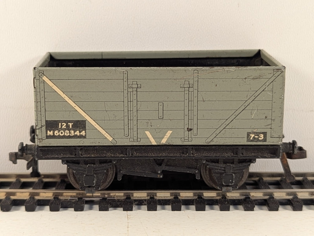 Hornby Dublo OO Gauge 12-Ton Open Wagon Wagons M608344 BR Grey D1