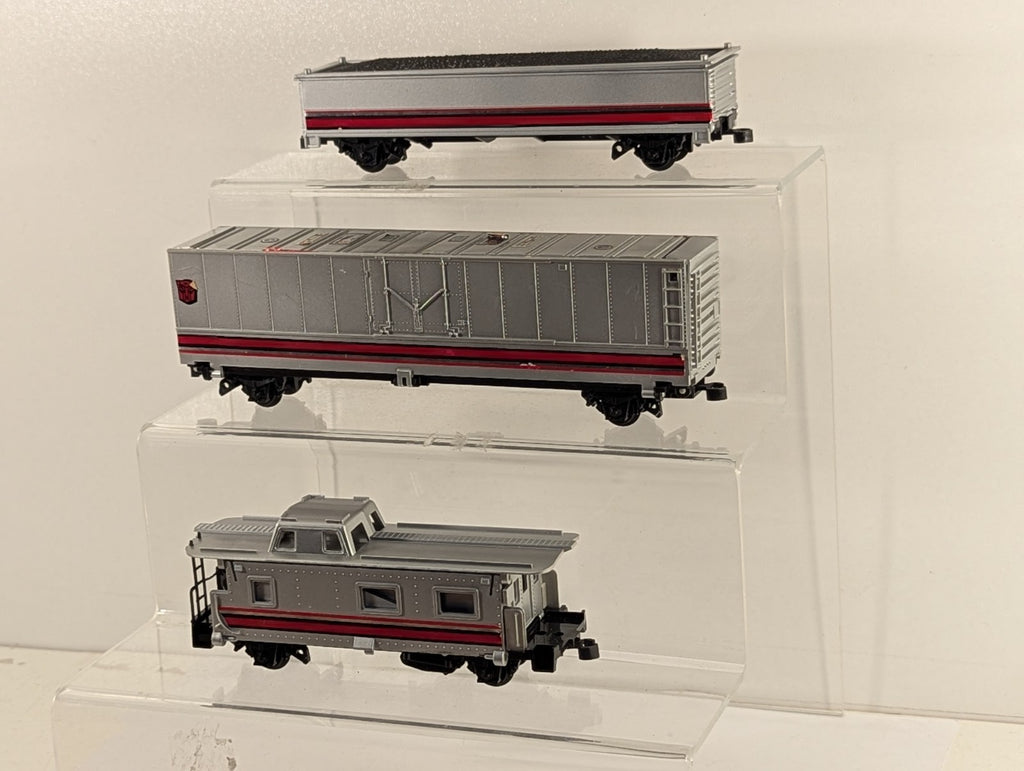 Tyco HO Gauge Transformers Autobot Train Cars (Tender, Boxcar & Caboose)