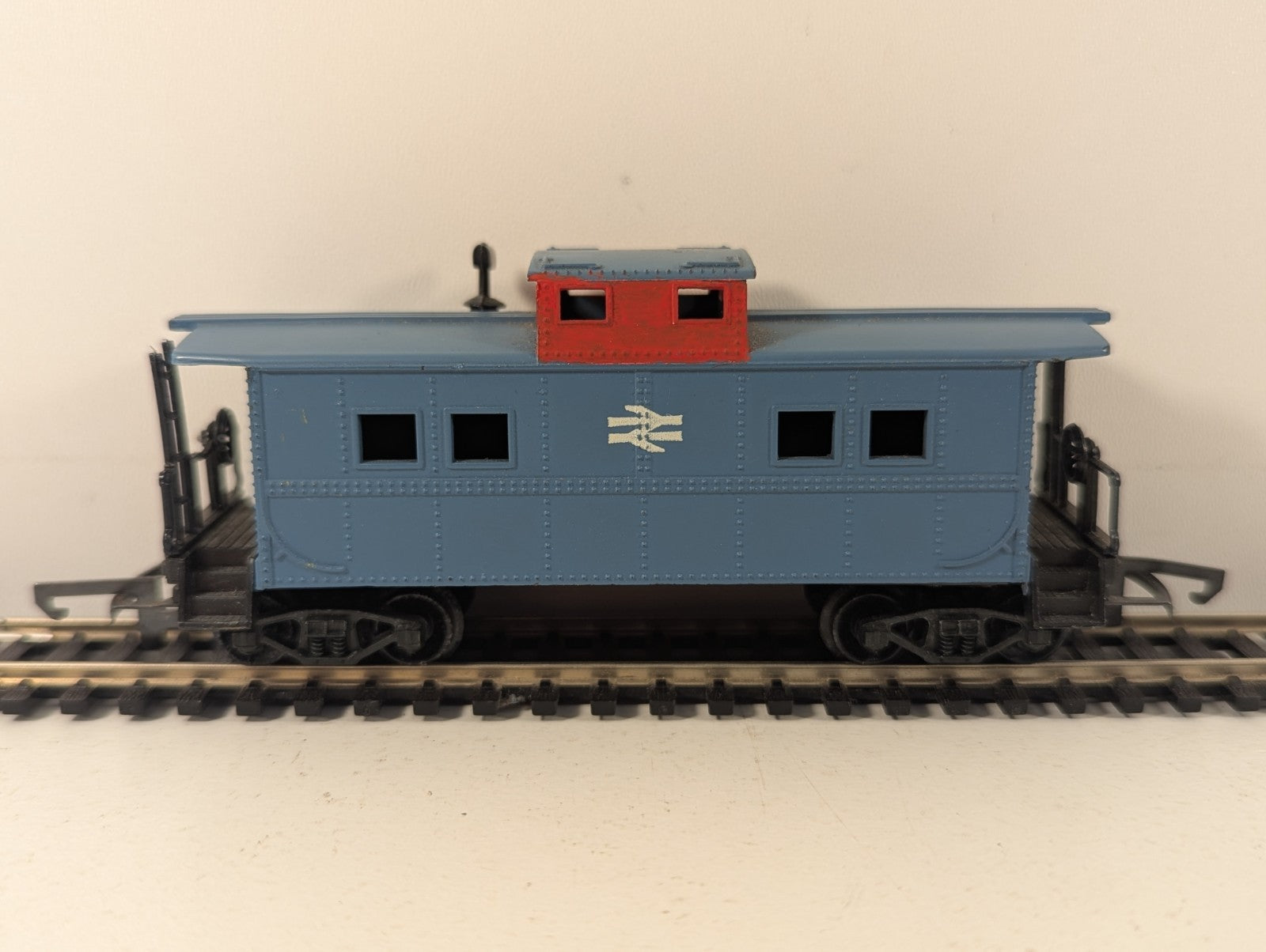 HO Scale Custom British Rail Blue Cupola Caboose