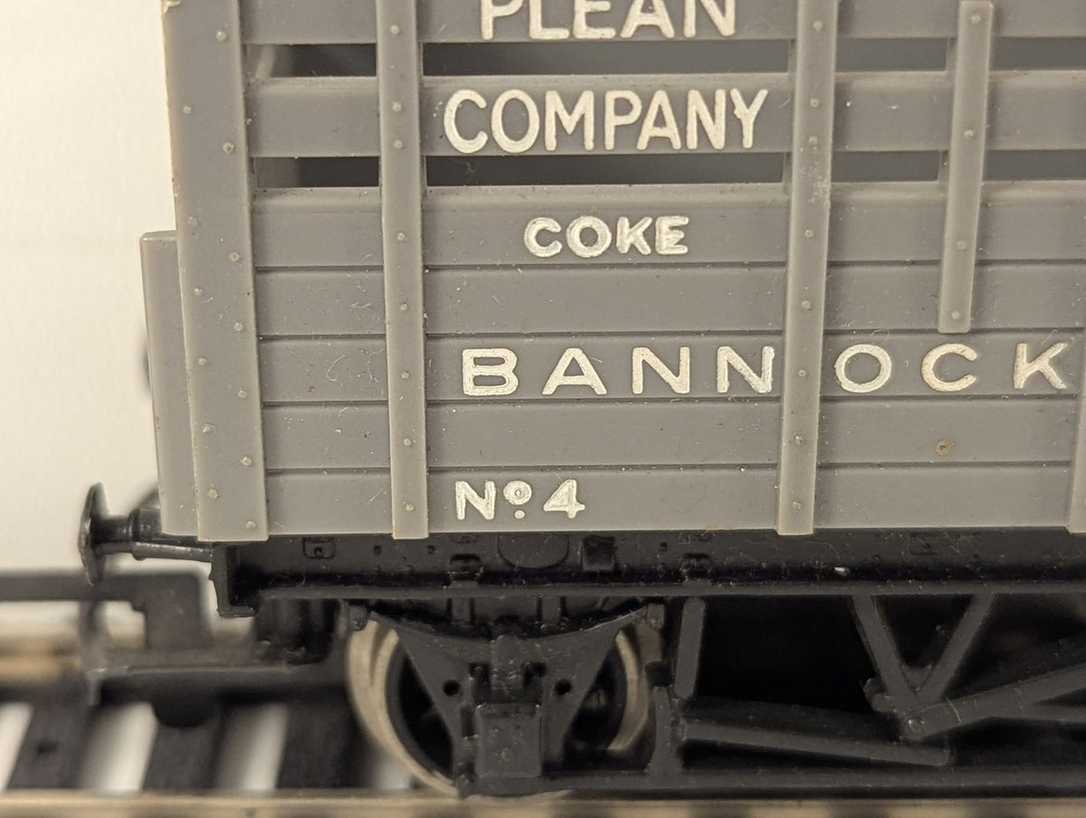 Hornby OO Gauge Plean Colliery Coke Wagon Goods Wagon 4 Plean Colliery Grey R105