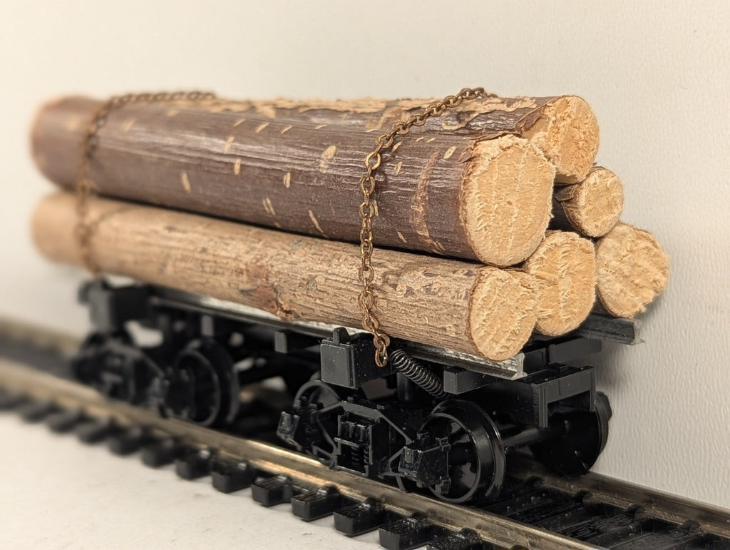 Mehano HO Scale Flat Wagon with Logs Goods Wagon Black K818-532