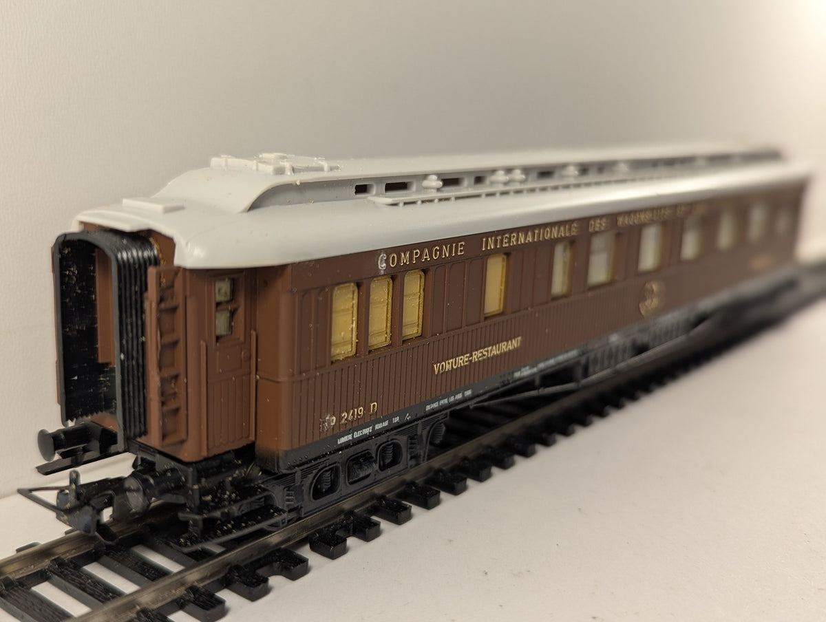 Liliput HO Gauge CIWL Voiture-Restaurant Dining Car Passenger Coach 2419 D