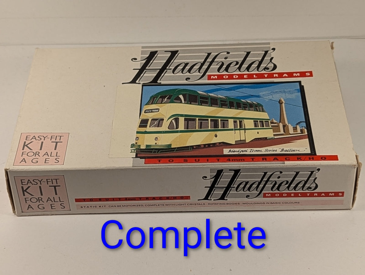 Hadfield's OO Gauge Blackpool Tram Series 'Balloon' Model Tram Kit
