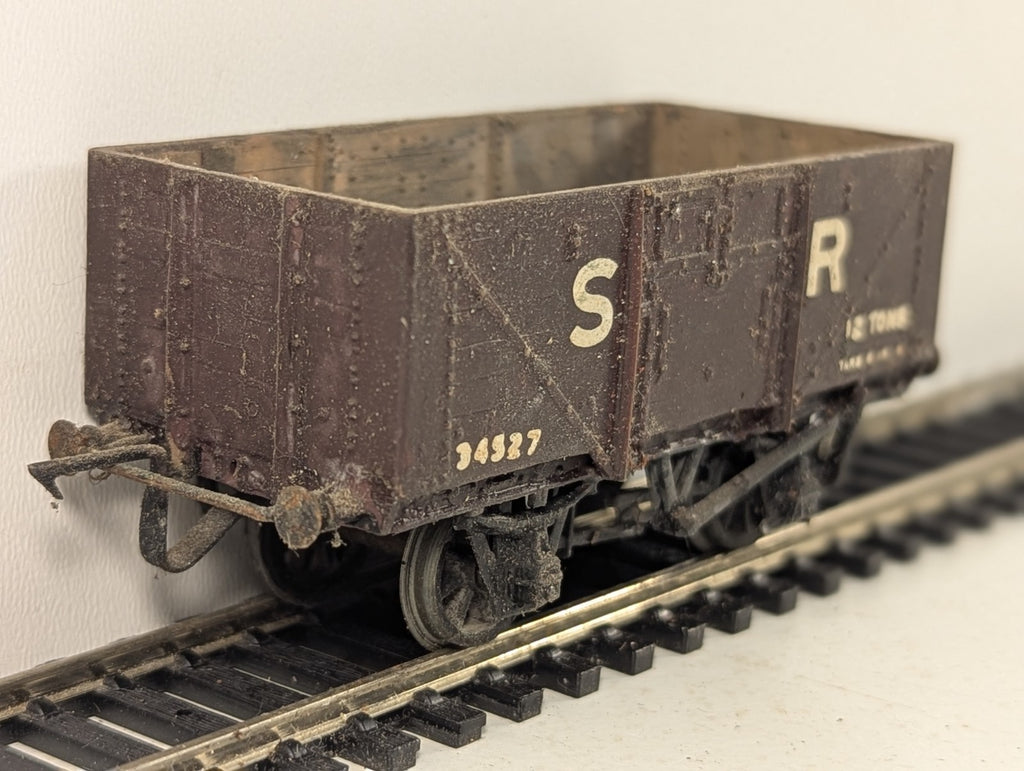 Kit Built OO Gauge SR 12 Ton Open Wagon 34327 SR Brown