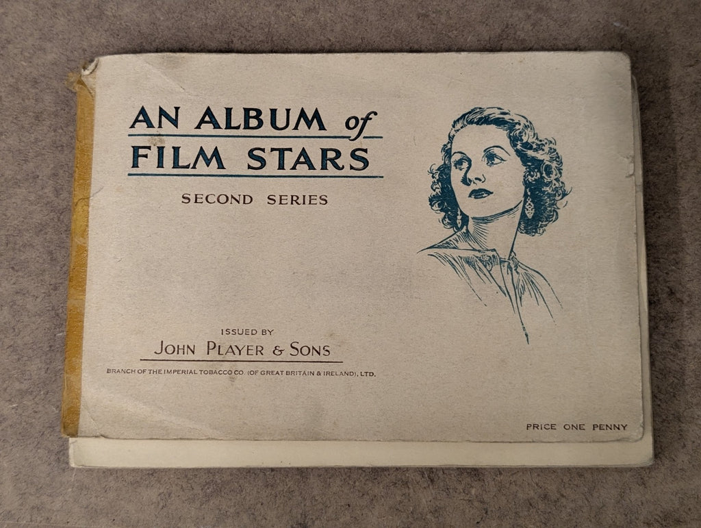Album Of Film Stars Second Series John Player & Sons Cigarette Cards Full Set