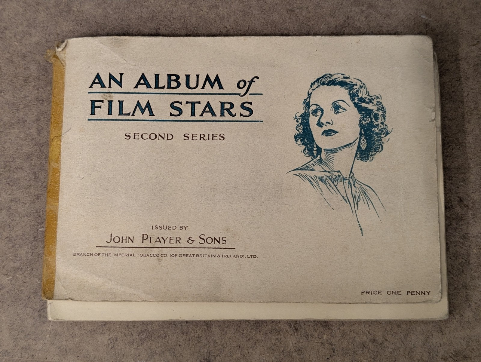 Album Of Film Stars Second Series John Player & Sons Cigarette Cards Full Set