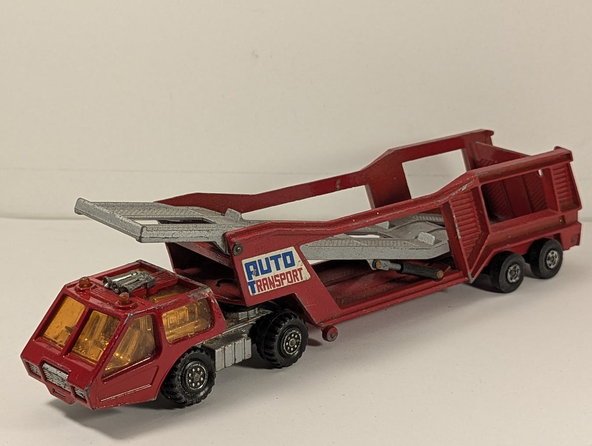 Matchbox Super Kings K-10 Car Transporter Die-cast Vehicle Red, Auto Transport