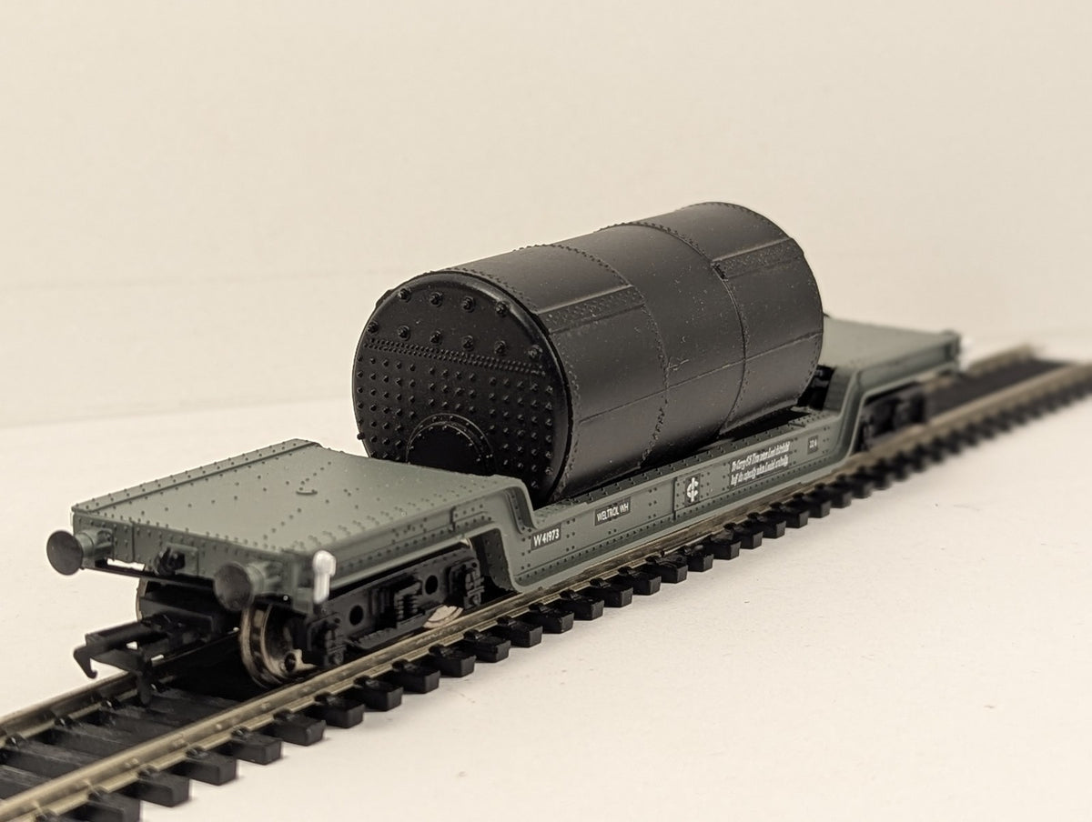 Bachmann OO Gauge 45 Ton Bogie Well Wagon Goods Wagon W 41973 BR Grey 33-901C