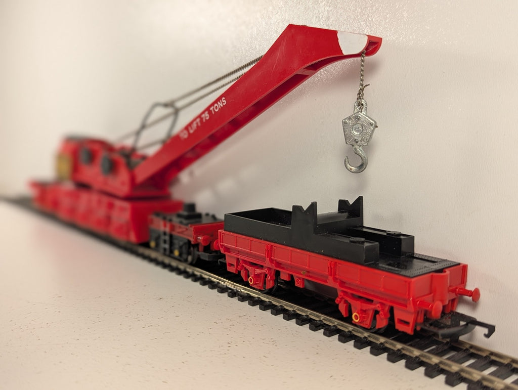 Hornby OO Gauge BR 75 Ton Breakdown Crane DB966111 BR Red R063