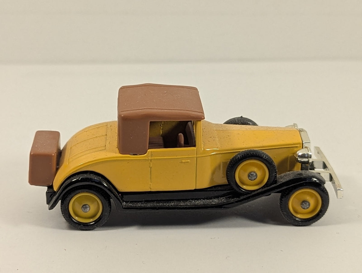 Lledo 1931 Rolls-Royce Phantom II Coupe Die-cast Model Car Yellow and Brown DG24