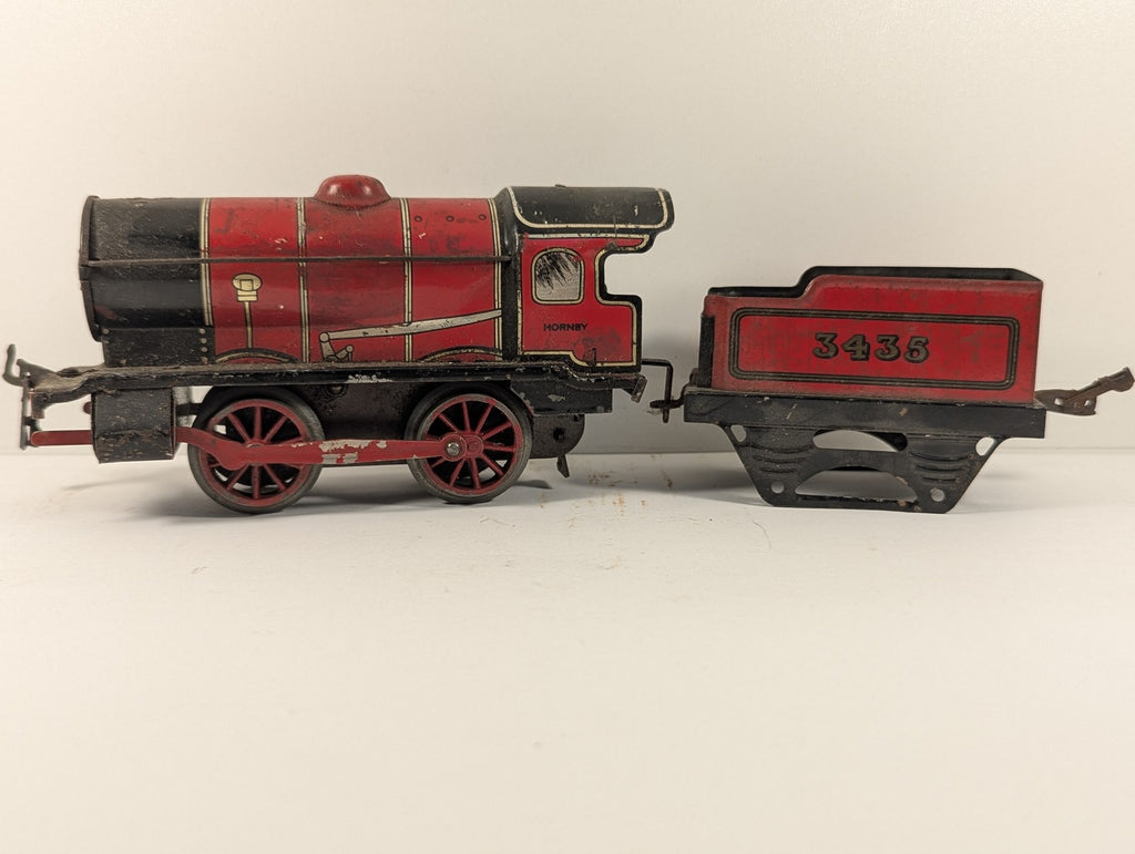 Chad Valley O Gauge No. 20 Steam Locomotive 3435 Red