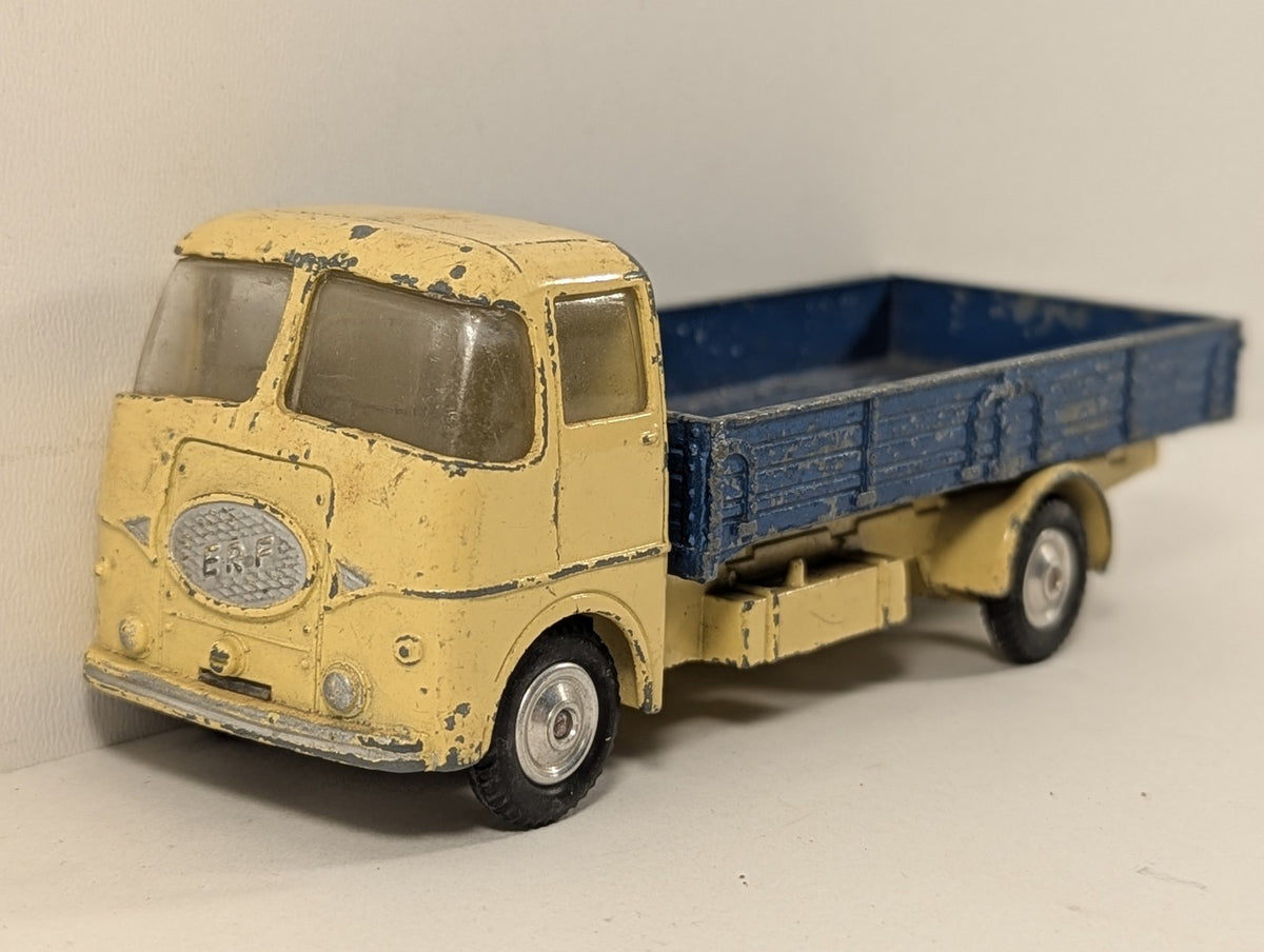 Corgi Toys ERF Model 44G Dropside Lorry Die-cast Model Truck Yellow and Blue 458