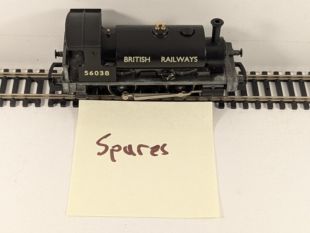 Hornby OO Gauge Class 101 Holden 0-4-0T Steam Locomotive 56038 BR Black R2439