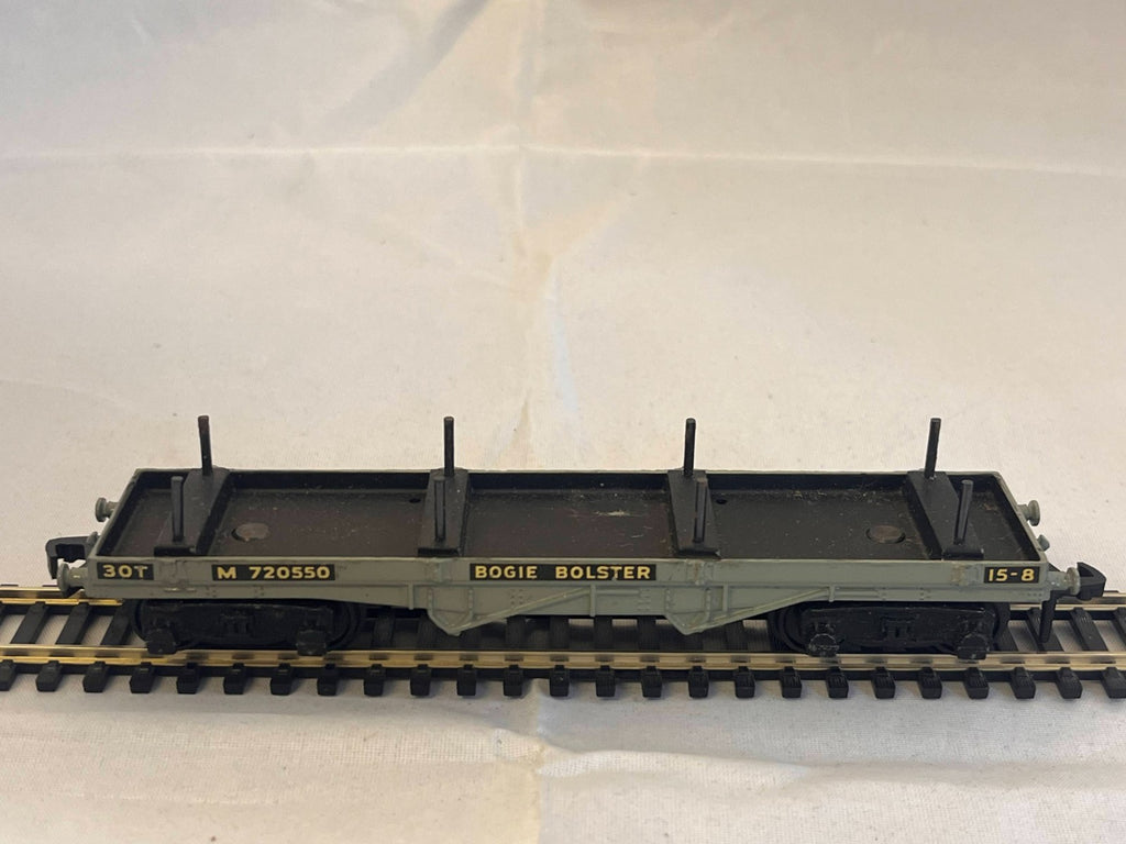 Hornby Dublo 32051 OO Gauge Grey 30 Ton Bogie Bolster Wagon Boxed