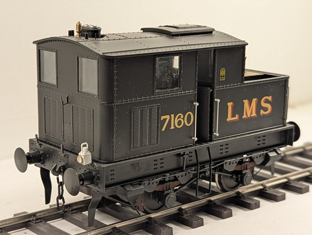 Dapol O Gauge Sentinel 0-4-0 Steam Shunter Steam Locomotive 7160 LMS Black