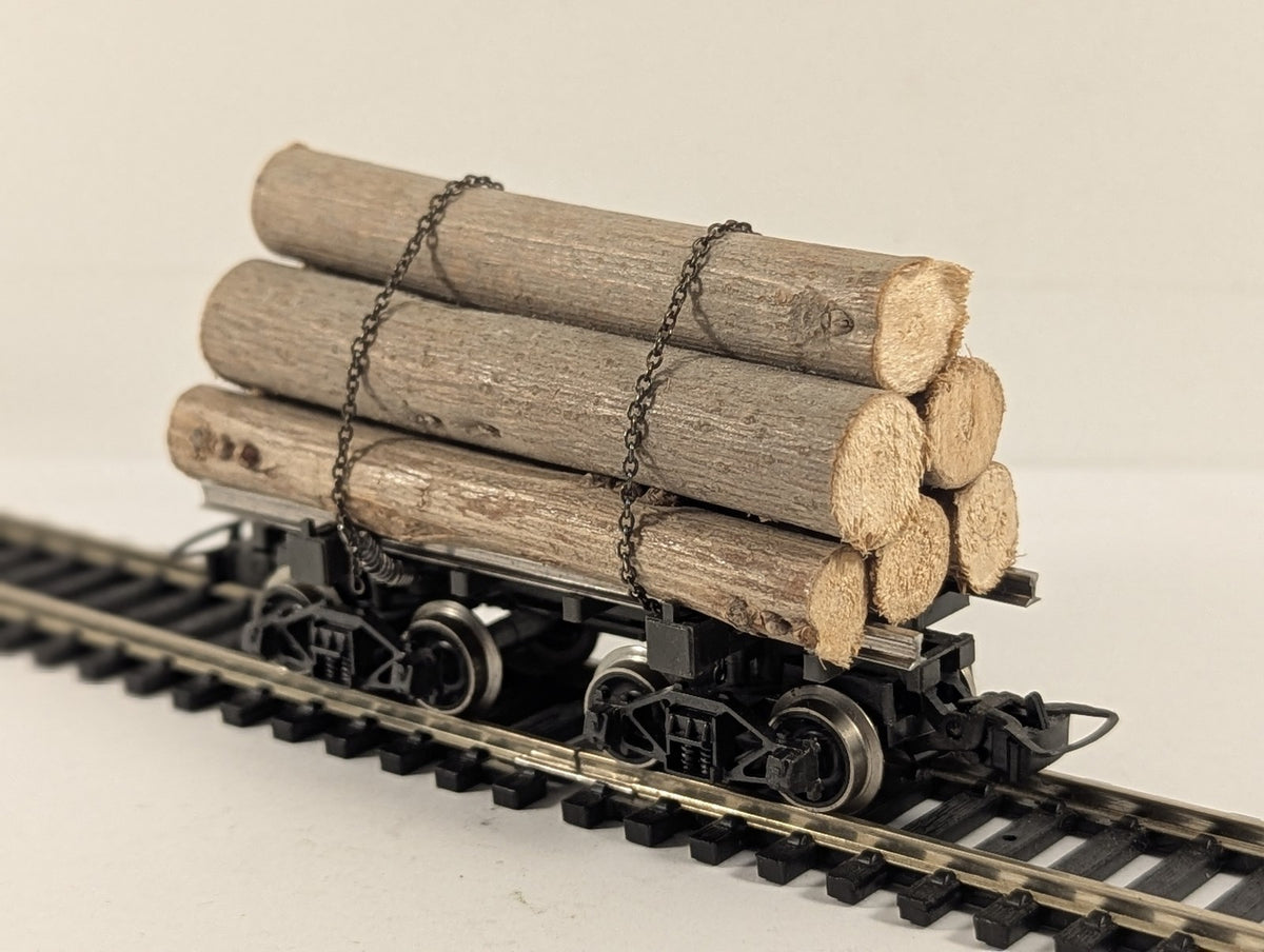 Rivarossi HO Gauge Skeleton Log Wagon Goods Wagon Black
