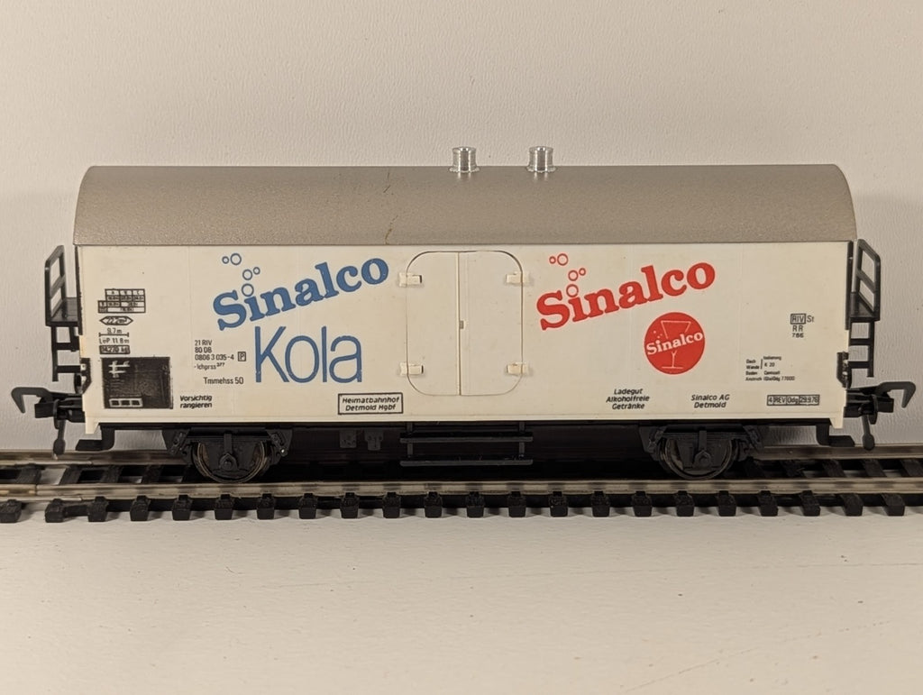 Herkat HO 2-Axle Refrigerated Wagon Sinalco Kola DB boxed