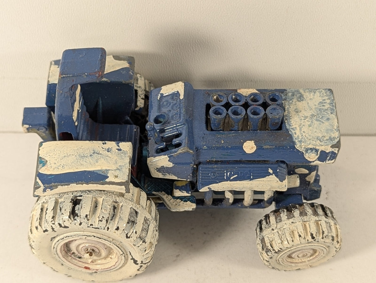 Matchbox Mod Tractor Die-cast Model Tractor Metallic Blue K-3