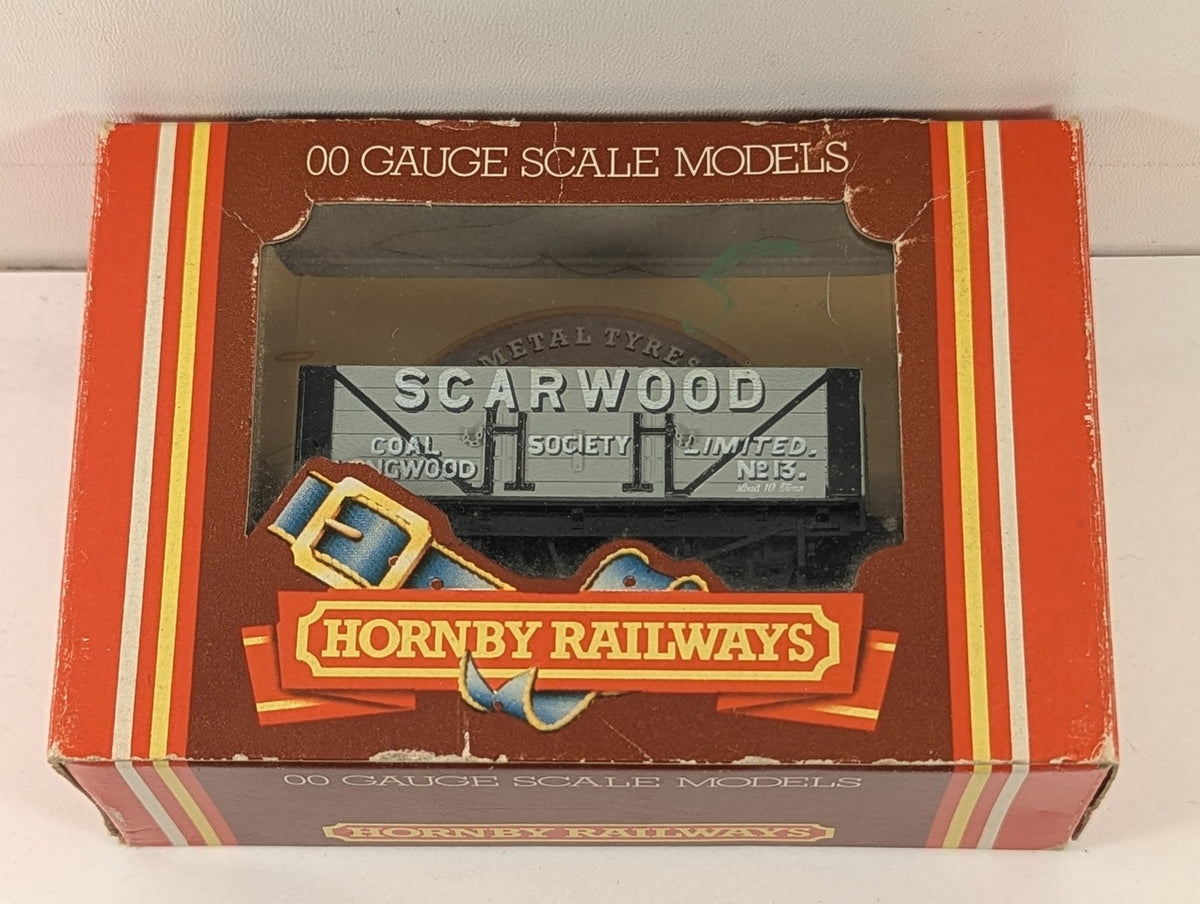 Hornby OO Gauge Scarwood 5-Plank Wagon Goods Wagon 13 Scarwood Coal Society