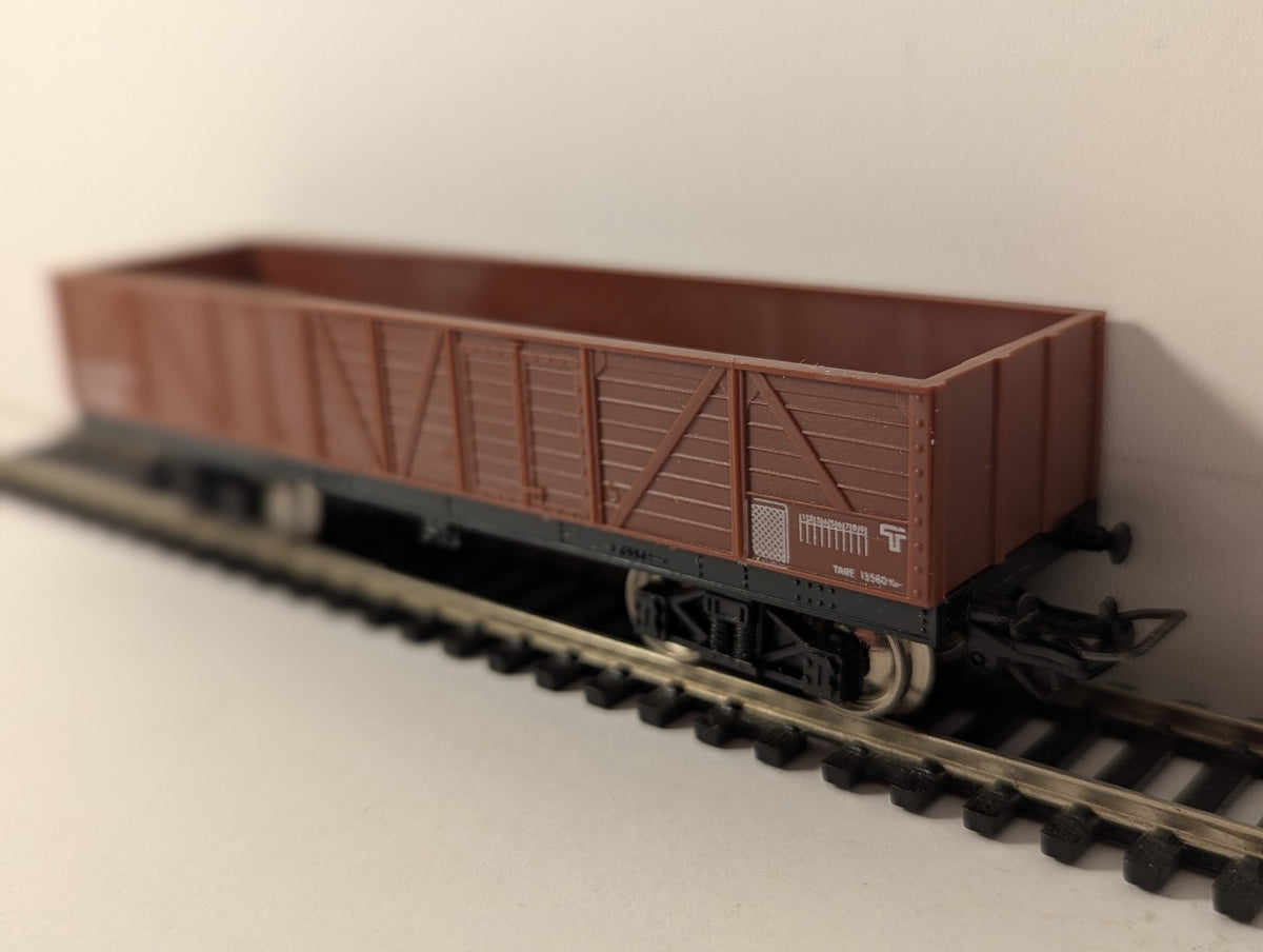 Jouef HO Gauge Tombereau à bogies T.P. Goods Wagon 799480 SNCF Brown 6500 B
