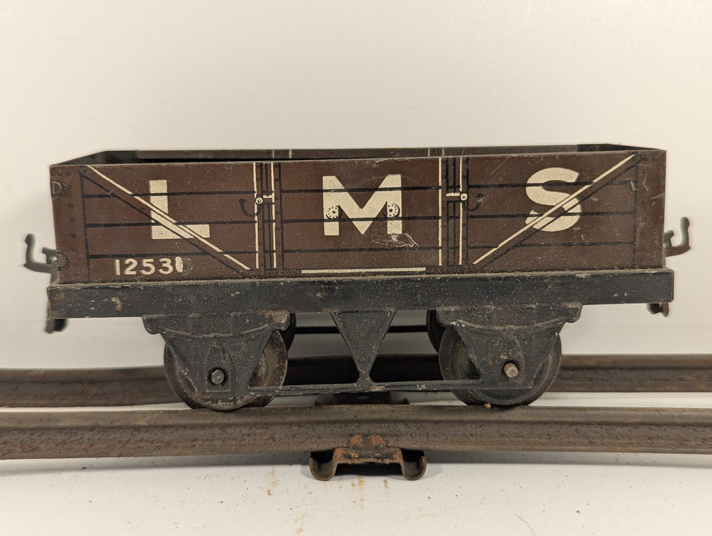Hornby O Gauge No. 1 Open Wagon Goods Wagon 12530 LMS Brown