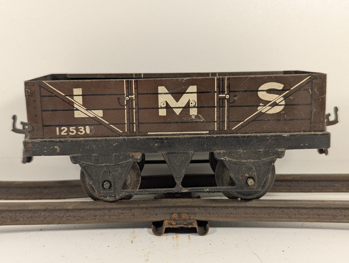 Hornby O Gauge No. 1 Open Wagon Goods Wagon 12530 LMS Brown