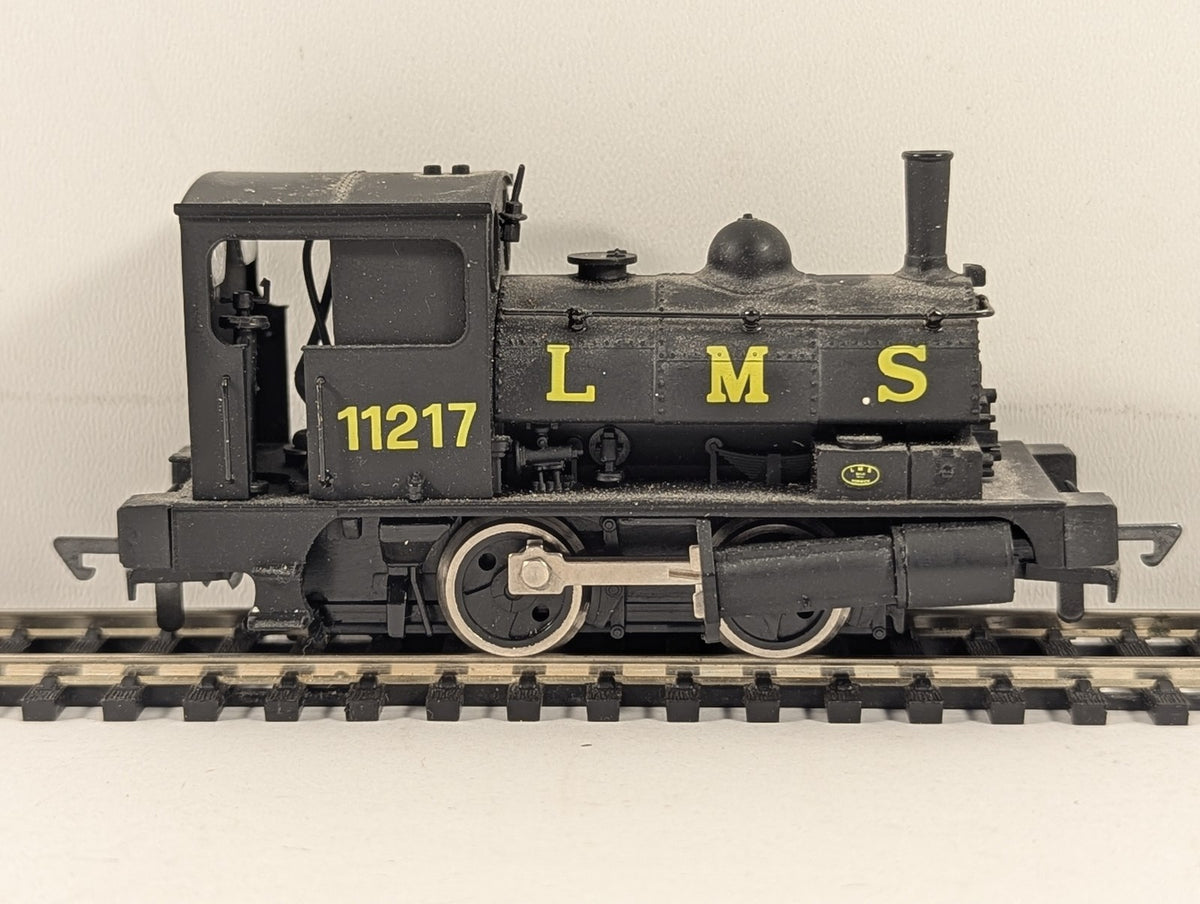 Dapol OO Gauge L&Y Pug 0-4-0 Locomotive 11217 LMS Black D1