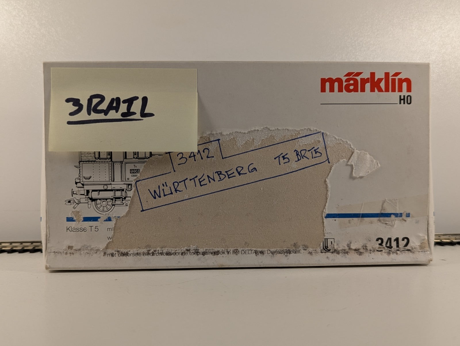 Märklin 3412 H0 Gauge T5 Steam Locomotive BR 1208 KWSt.E. Delta Digital - 3 Rail