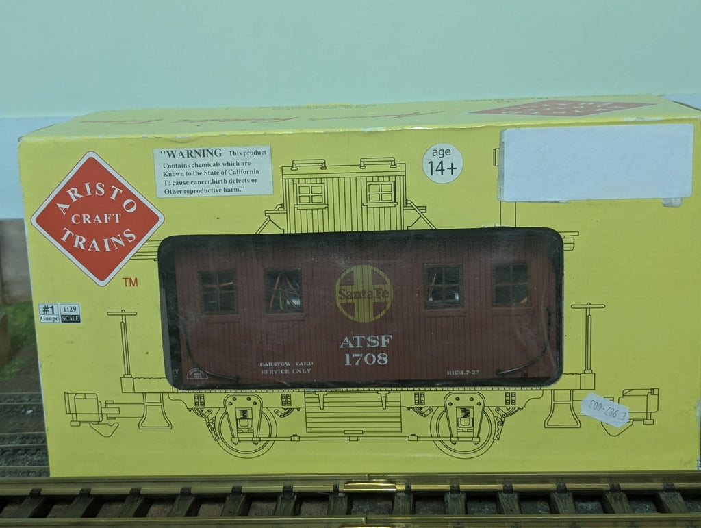 Aristo Craft G Scale Atchison Topeka & Santa Fe Track Cleaning # 1708 Caboose