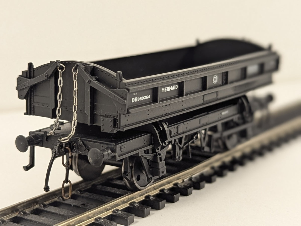 Flangeway ME-3 Mermaid ballast wagon in BR black DB989264