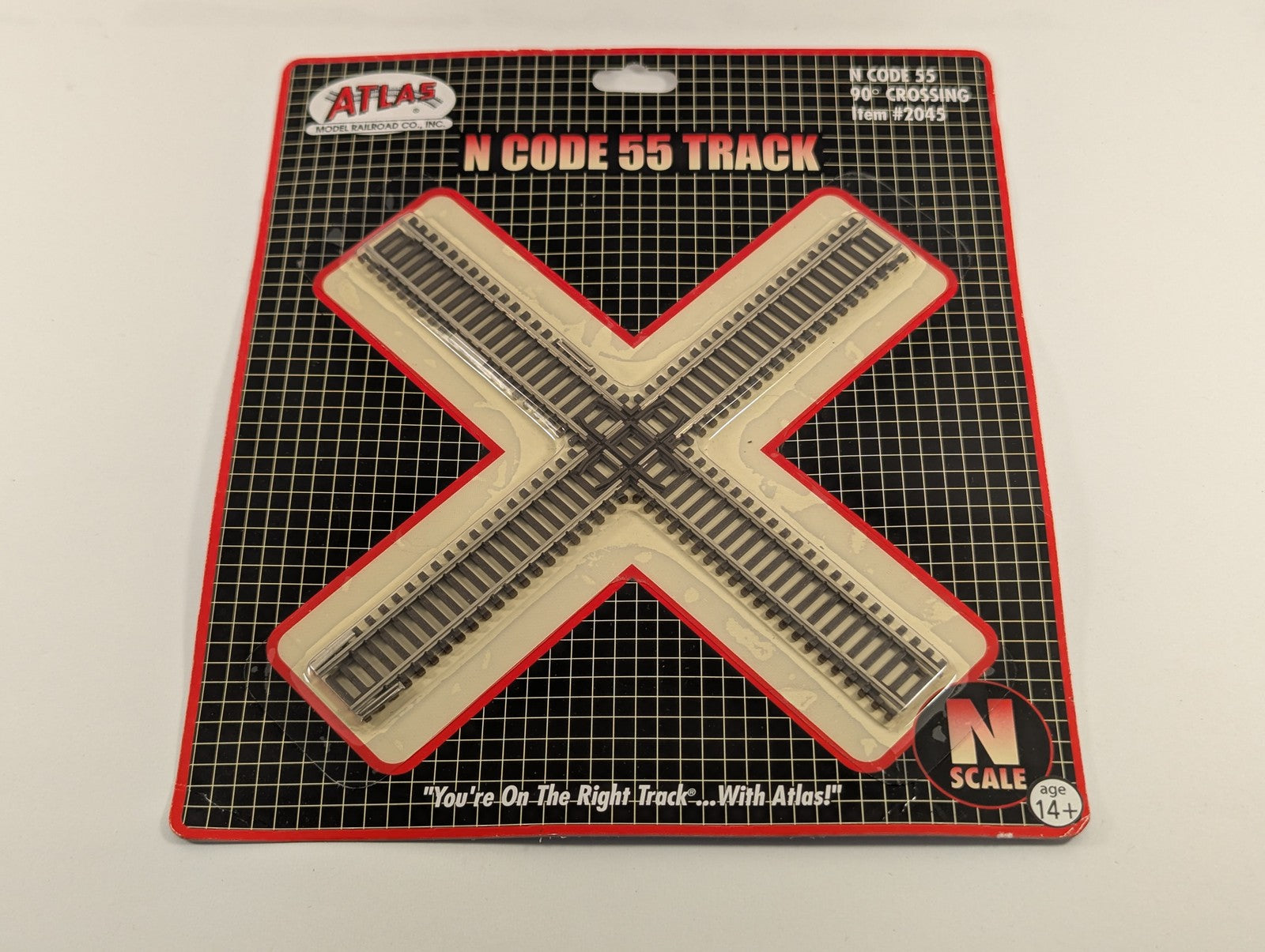 Atlas N Scale 90° Crossing Track 2045