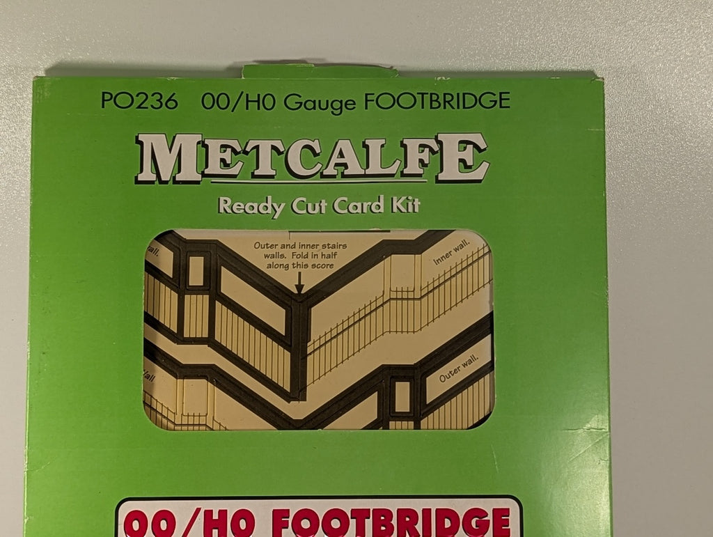 Metcalfe OO/HO Gauge OO/HO Footbridge Card Kit PO236