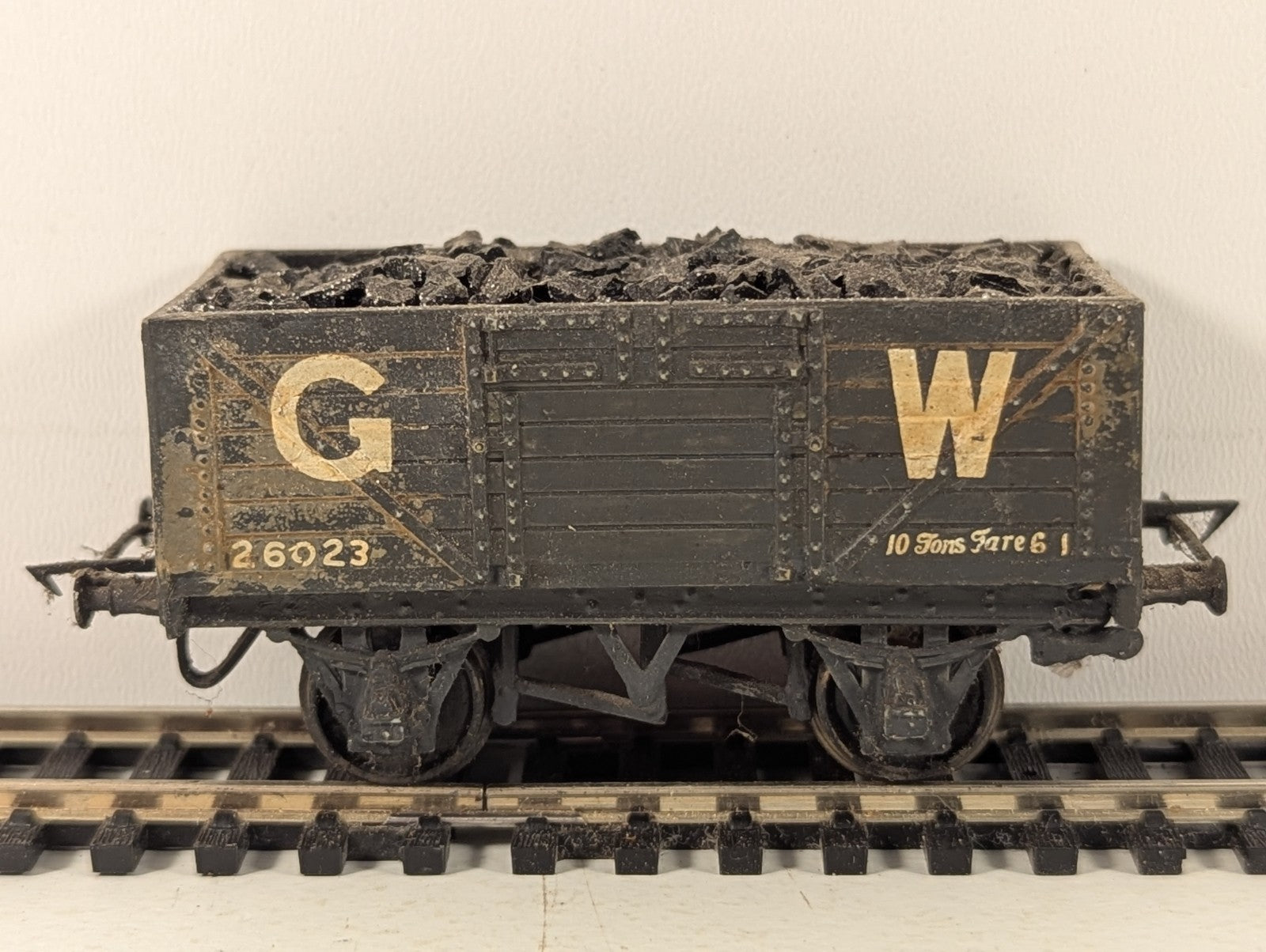Kitbuilt OO Gauge GWR 5-Plank Wagon Open Wagon 26023 GWR Grey