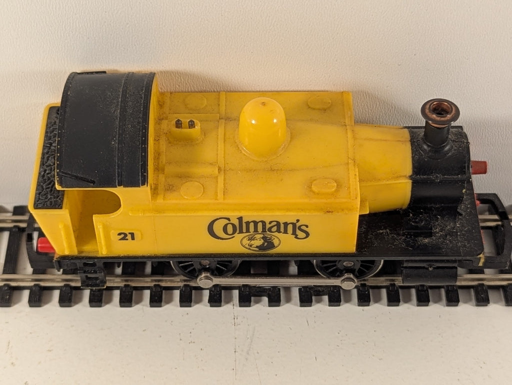 Hornby R155 OO Gauge Holden Class 101 0-4-0T “Colman’s” Yellow Loco – Faults