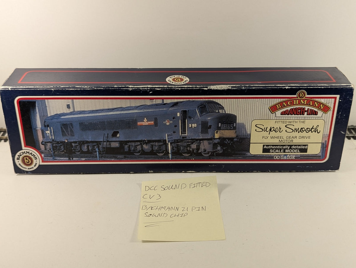 Bachmann OO Gauge Class 44 Peak Diesel Locomotive D3 BR Green DCC Sound Fitted