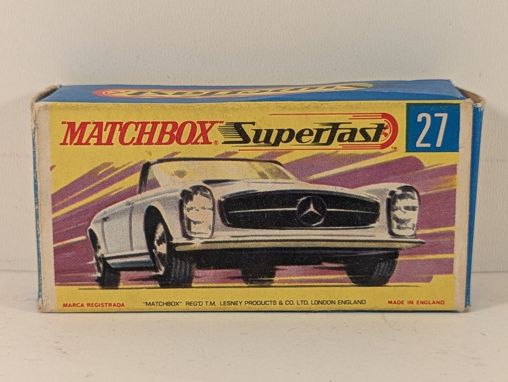 Matchbox Mercedes 230 SL Die-cast Model Car BB-A 716 White with red interior 27