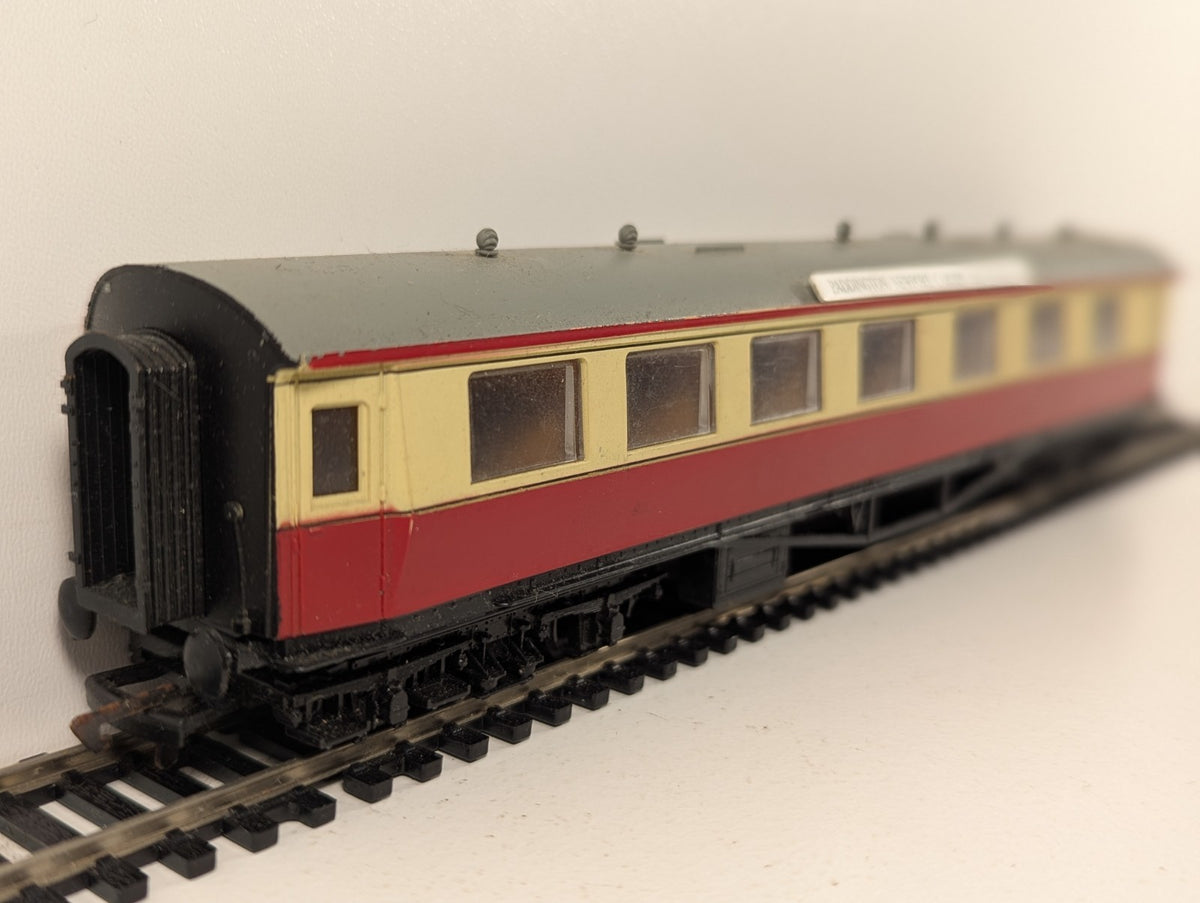 Dapol OO Gauge Maroon & Cream Composite Coach Paddington–Cardiff–Swansea boards.