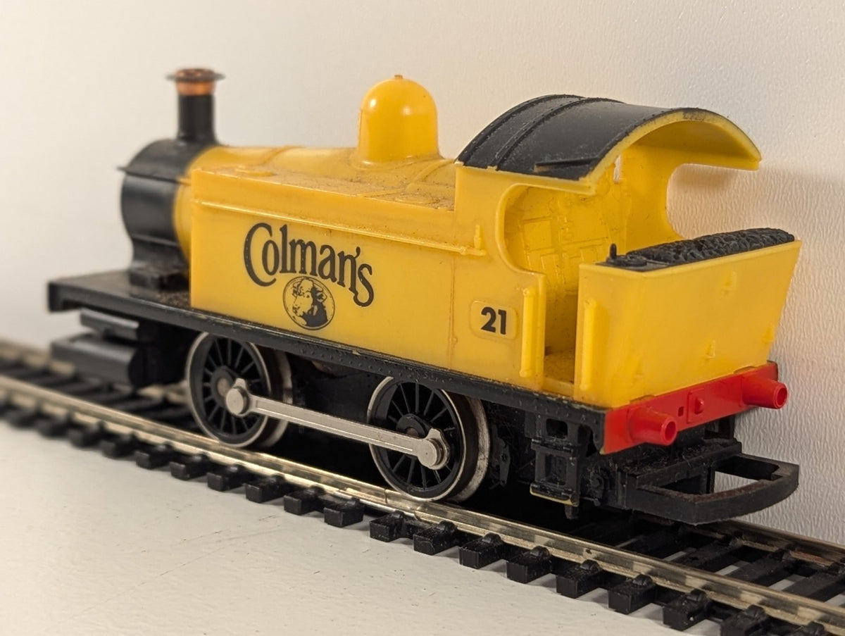 Hornby R155 OO Gauge Holden Class 101 0-4-0T “Colman’s” Yellow Loco – Faults