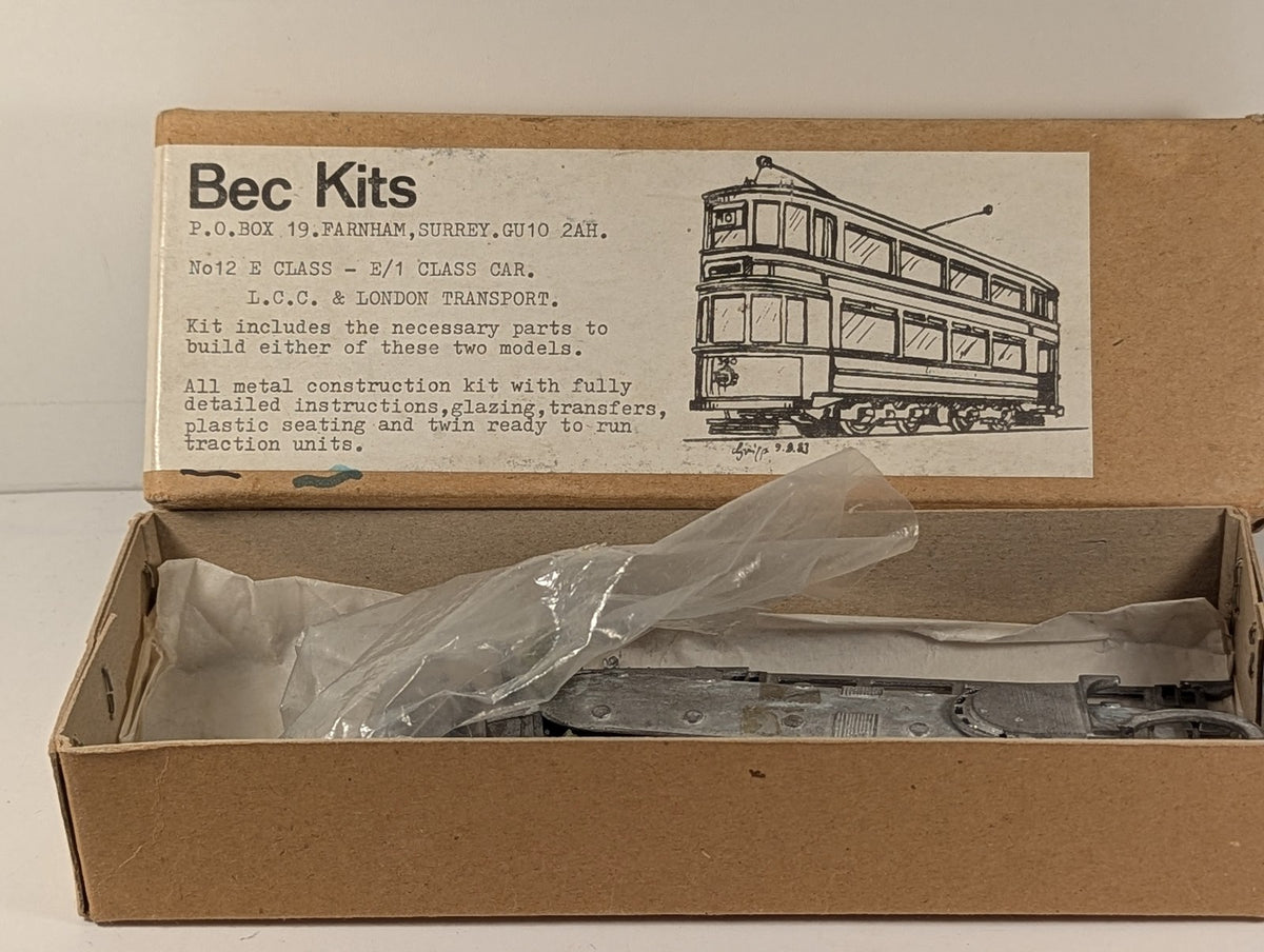 Bec Kits OO Gauge E Class / E/1 Class Car Tram Kit L.C.C. & London Transport