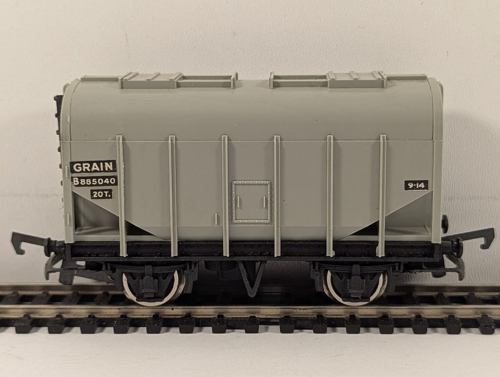 Wrenn OO Gauge 20 Ton Bulk Grain Wagon Rolling Stock B885040 BR Grey W4625