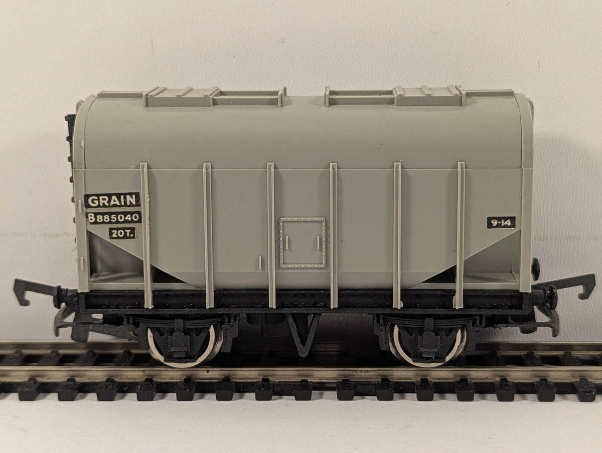 Wrenn OO Gauge 20 Ton Bulk Grain Wagon Rolling Stock B885040 BR Grey W4625